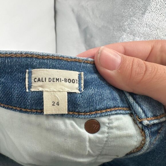 Madewell Women's Mid-Rise Cali Demi Bootcut Jeans Blue Denim Light Wash Size 24 - Picture 9 of 14